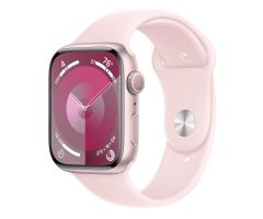 Apple Watch 9 GPS 45 mm Aluminium rosé Sportarmband rosé