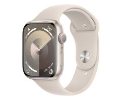 Apple Watch 9 GPS 45mm M/L Aluminium polarstern Sportarmband polar