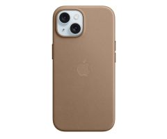 Apple iPhone 15 Feingewebe Case mit MagSafe taupe