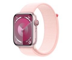 Apple Watch 9 LTE 45mm Aluminium rosé Sport Loop hellrosa