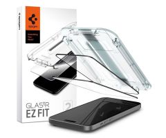 Spigen Glas.tr 'ez fit' 2er-Pack für iPhone 15 schwarz