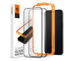 Spigen Alm Glass FC 2er-Pack für iPhone 15 Pro schwarz