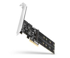 Axagon PCES-SA4M2 PCIe-Controller 2x SATA-Port + 2x M.2-Anschluss