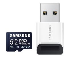 Samsung 512GB microSDXC PRO Ultimate 200MB/s mit Lesegerät (2023)