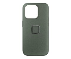 Peak Design Everyday Case Fabric für iPhone 15 Pro MagSafe salbei