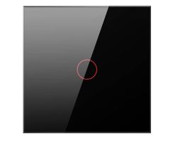 Avatto Touch WiFi Lichtschalter Single TUYA (schwarz)