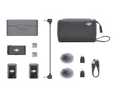 DJI Mic 2 (2 TX + 1 RX) – drahtloses Mikrofonsystem