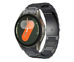 Tech-Protect Edelstahl für Galaxy Watch 4 / 5 / 5 Pro / 6 / 7 / FE Schwarz