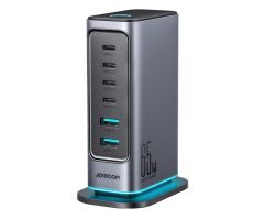 JoyRoom GaN-Multiport-Ladegerät 65W EU 4x USB-C 2x USB-A JR-TCM02