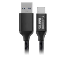 Silver Monkey USB-A zu USB-C Kabel 1m 45W