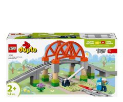 LEGO DUPLO 10426 Eisenbahnbrücke und Schienen – Erweiterungsset