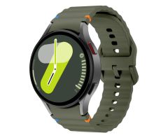 Tech-Protect Silicone Sport für Galaxy Watch 4/5/5 Pro/6/7/FE Armeegrün