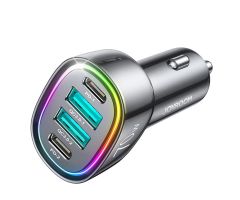JoyRoom 70-W-Autoladegerät mit 4 Anschlüssen: 2 x USB C, 2 x USB