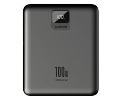 CANYON PB-2008 LED 20000 mAh PD100W QC3.0 Dunkelgrau