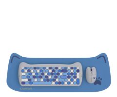 CANYON HSET-W6 Tastatur- und Maus Set mit Pad blau