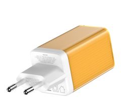 Silver Monkey GaN 65W Netzwerkladegerät 2x USB-C Gelb