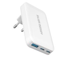 Silver Monkey Flaches GaN-Ladegerät 65W 2x USB-C, 1x USB-A