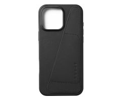 Mujjo WalletLeather Case iPhone 16 Pro Max MagSafe black