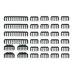 SMX Tengu-Kämme Schwarz