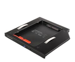 Axagon Rahmen für optisches Laufwerk für SSD/HDD 2,5", LED, 9,5 mm