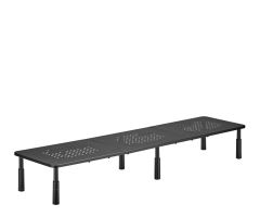 Mozos SPM2 TISCH, STÄNDER, REGAL FÜR ZWEI MONITOREN