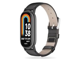 Tech-Protect Leatherfit für Xiaomi Mi Band 8 / 8 NFC schwarz