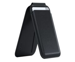 Satechi Magnetischer Geldbörsenständer aus veganem Leder (schwarz)