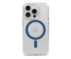 Holdit MagSafe Hülle iPhone 15 Pro Max Denim Blau/Transparent