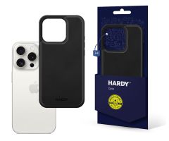 3mk HARDY Silky Leather MagCase für iPhone 15 Pro schwarz