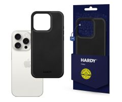 3mk HARDY Silky Leather MagCase für iPhone 15 Pro Max schwarz
