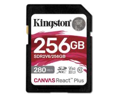 Kingston 256GB SDXC Canvas React Plus UHS-II V60 4K