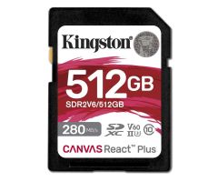 Kingston 512GB SDXC Canvas React Plus UHS-II V60 4K