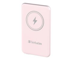 Verbatim Charge 'n' Go magnetische kabellose Powerbank 5000 mAh Rosa