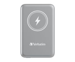 Verbatim Charge 'n' Go Magnetic Wireless Power Bank 10000mAh grau