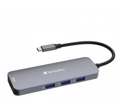 Verbatim USB-C – 2x USB 3.0, USB-C PD, 2xHDMI, SD, microSD