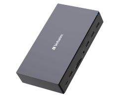 Verbatim USB-C Pro 3xHDMI 2xDP RJ45 5xUSB 2xUSB-C SD microSD DC Audio