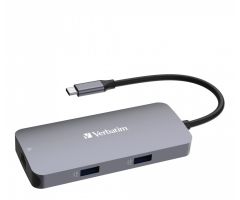 Verbatim USB-C - 2x USB 3.0, USB-C PD, HDMI, RJ45
