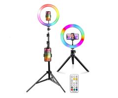 Mozos 28 cm große RGB-LED-Ringlampe