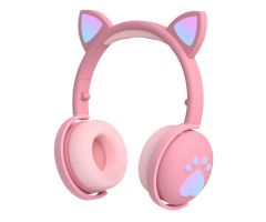 Mozos Kid Dog kabellose Kopfhörer für Kinder, rosa