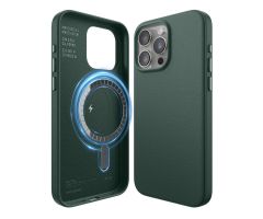 Elago Lederhülle MagSafe für iPhone 15 Pro Max Mitternachtsgrün