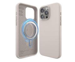 Elago Silikon-MagSafe-Hülle für iPhone 15 Pro Max Stone