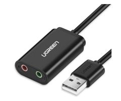 UGREEN Externe Soundkarte, Musikadapter, USB - Miniklinke