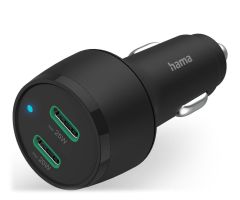 Hama PD/QC-Autoladegerät 45W 2xUSB-C
