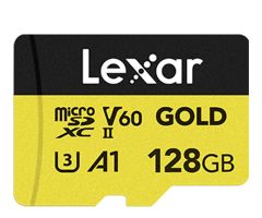 Lexar 128GB microSDXC Professional GOLD UHS-II U3 V60