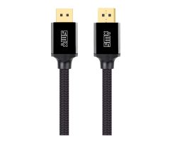 SMX Geflochtenes DisplayPort 2.0 Ultra-Kabel, 3 m, schwarz