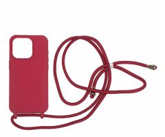 Mobile Origin Lanyard-Hülle für iPhone 15 Pro cherry