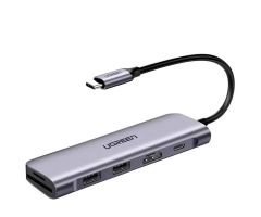UGREEN Revodok CM195 6in1 USB-C auf 2x USB 3.0 HDMI SD/microSD 100W