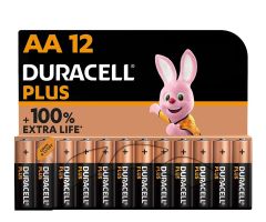 Duracell Einfache AA/LR6-Batterien, 12 Stück