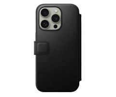 Nomad Modern Leather Folio iPhone 15 Pro schwarz