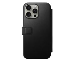 Nomad Modern Leather Folio iPhone 15 Pro Max black